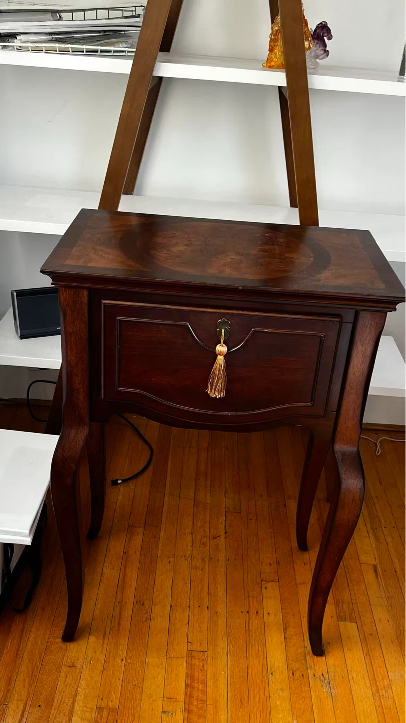 Vintage Accent Table with Drawer - photo 3