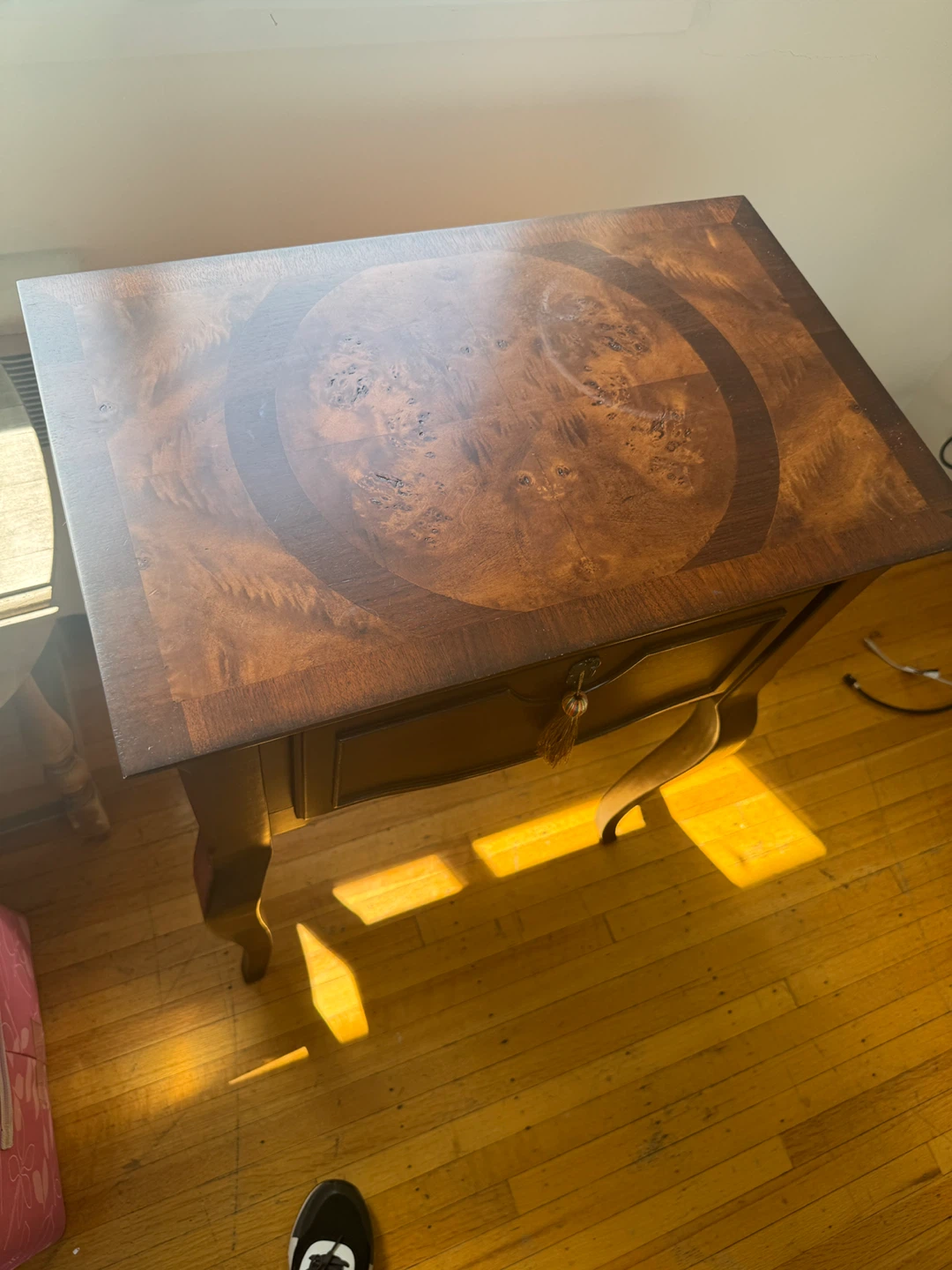 Vintage Accent Table with Drawer