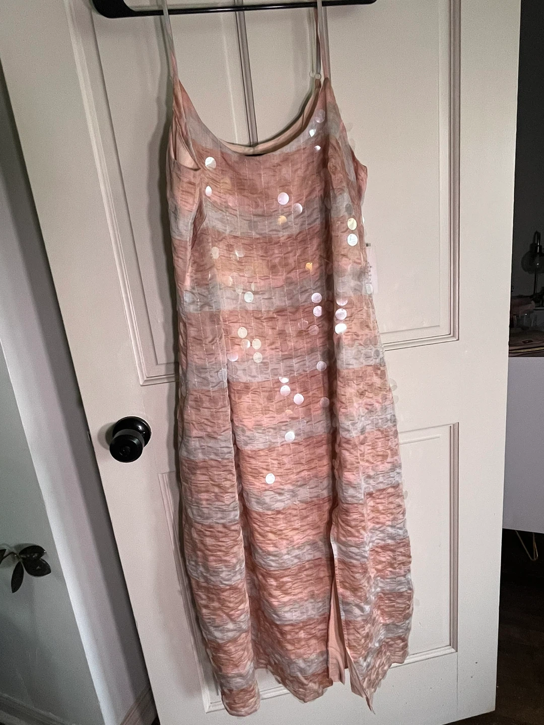ELOQUII Sequined Striped Midi Dress - Size 14 - photo 3