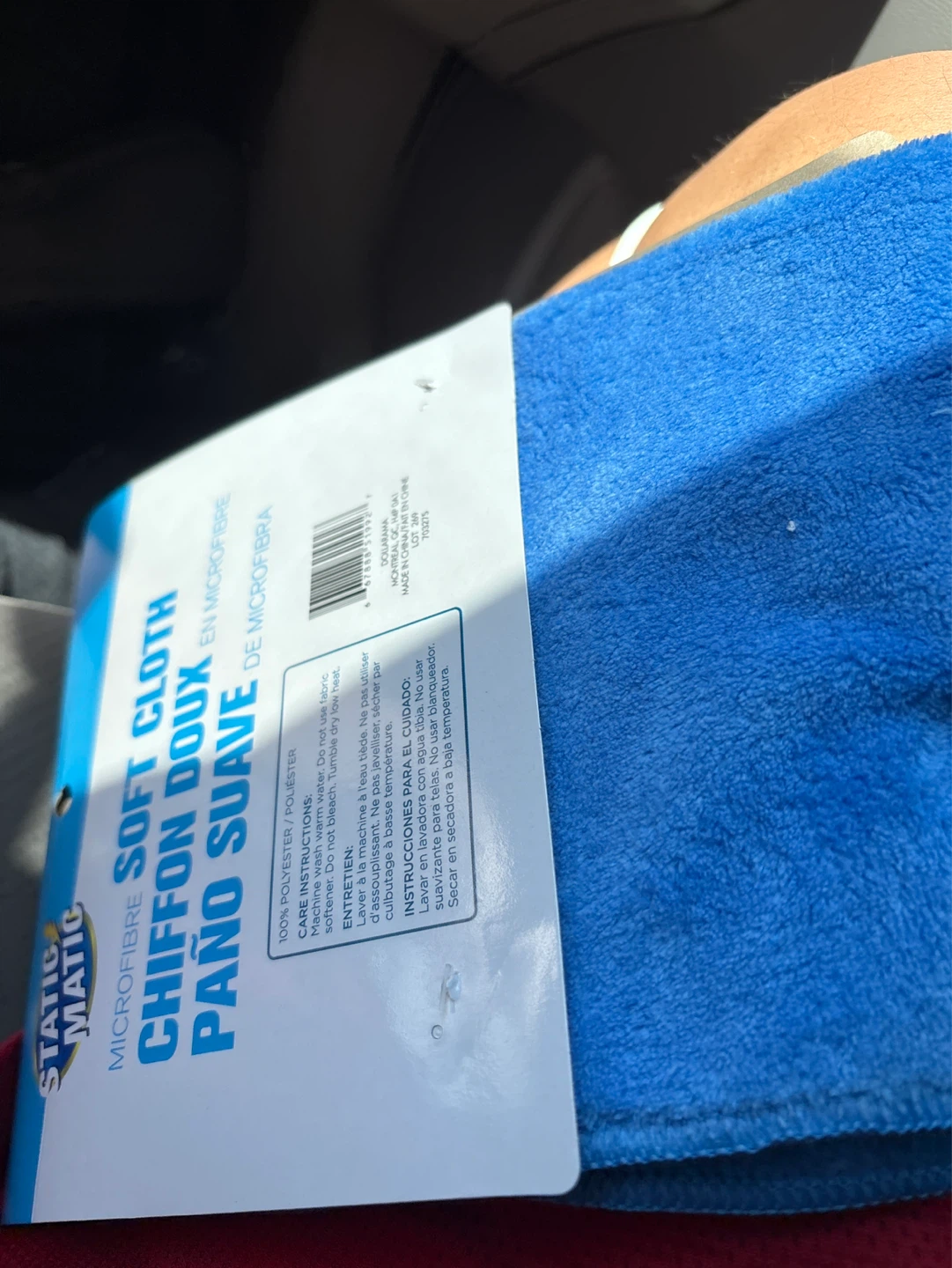 Static-N-Matic Microfibre Soft Cloth Blue