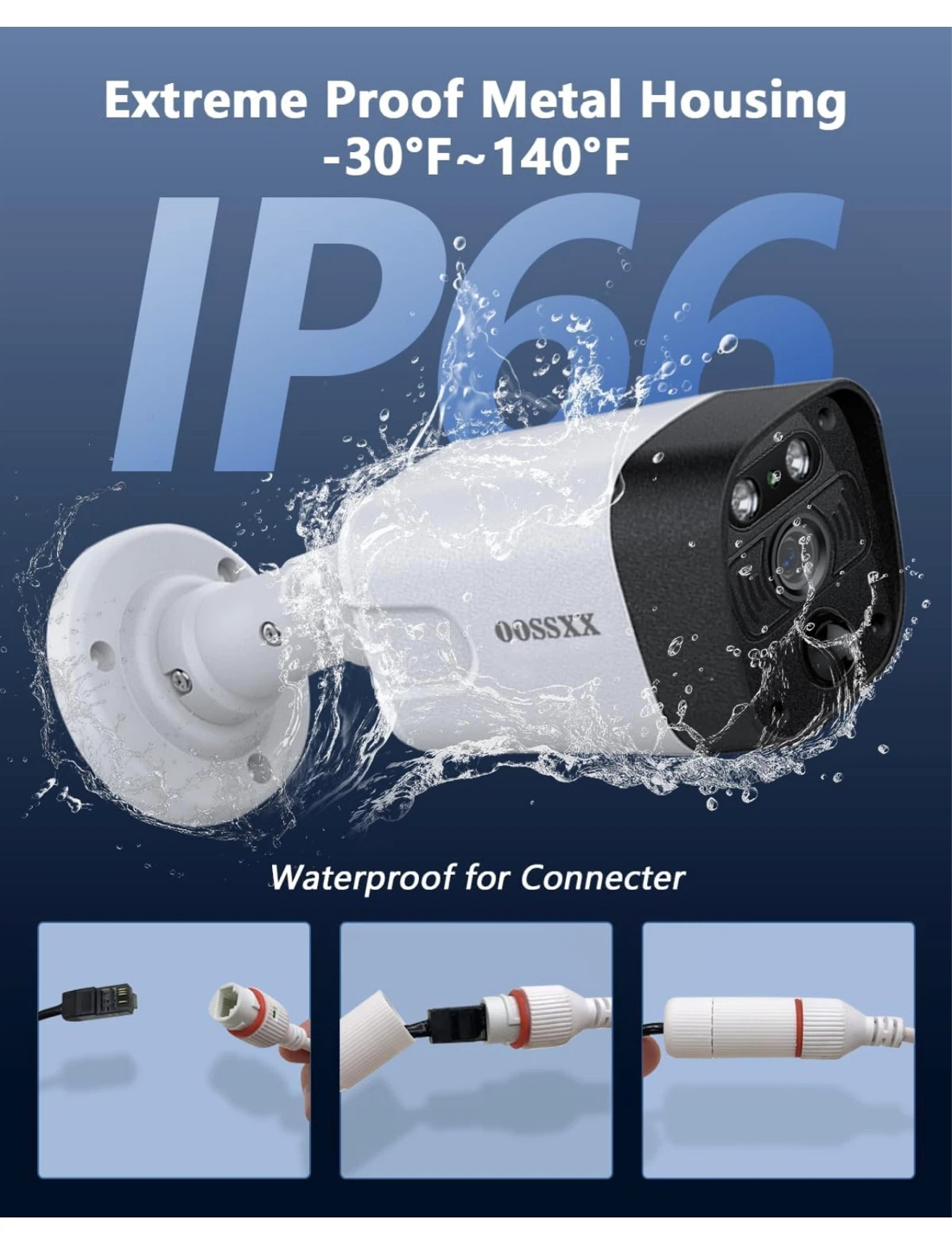 4K 4-Channel Home Security Camera System with 2-Way Audio - photo 4