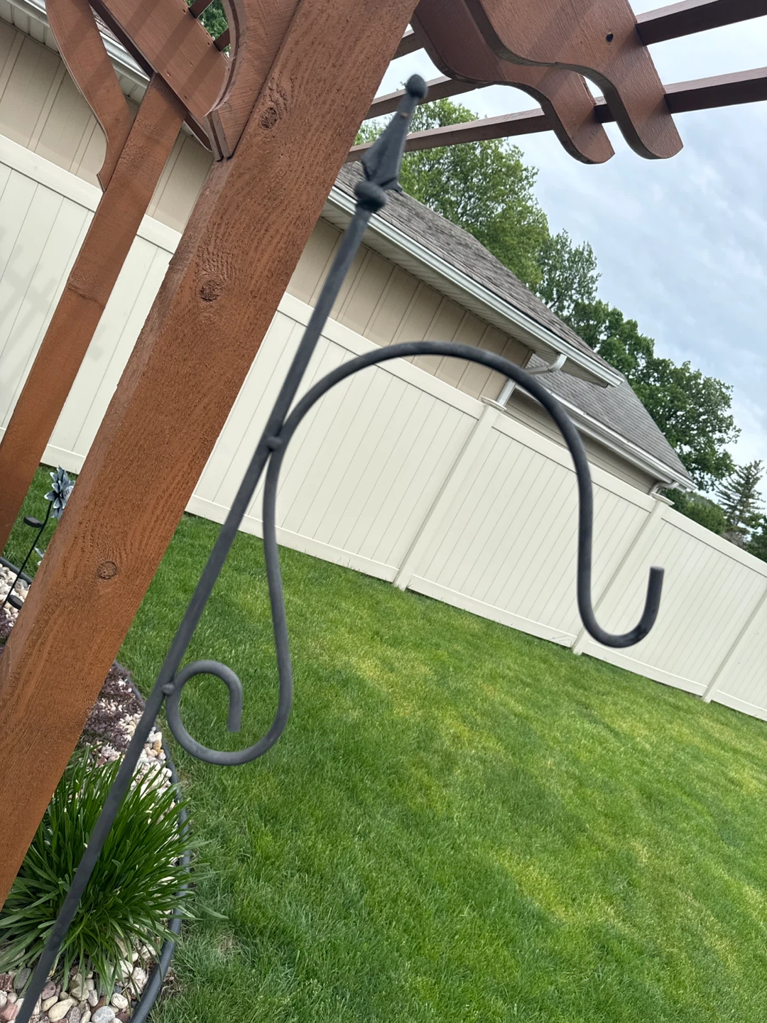 Metal Shepherd Hook Plant Hanger - photo 2