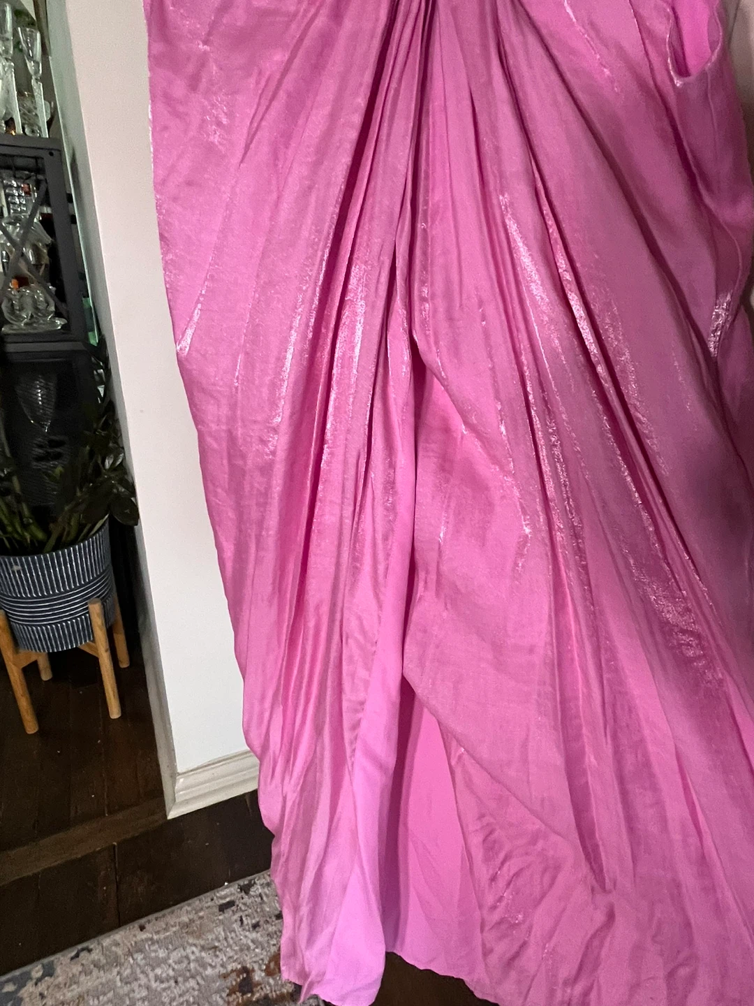 ELOQUII Pink Ruched Cutout Dress - size 14 - photo 4