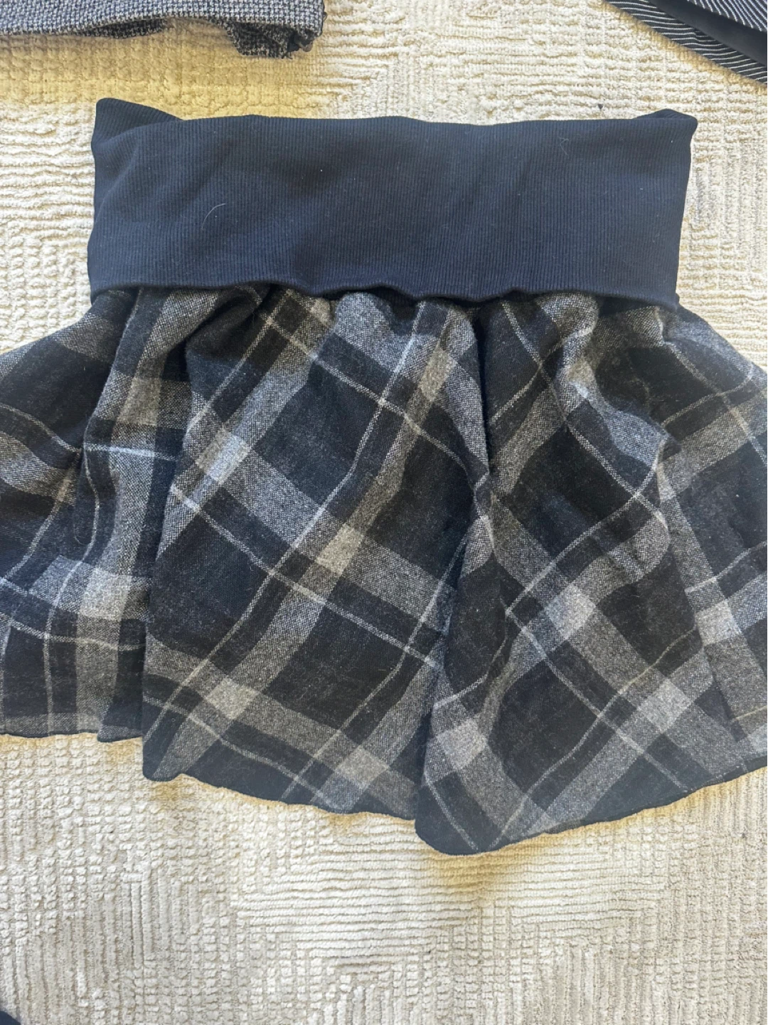y2k style plaid skirt