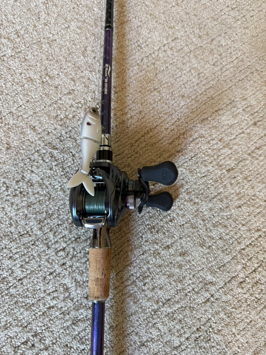 Daiawa tatula and Okuma explorer bait caster combo - photo 2
