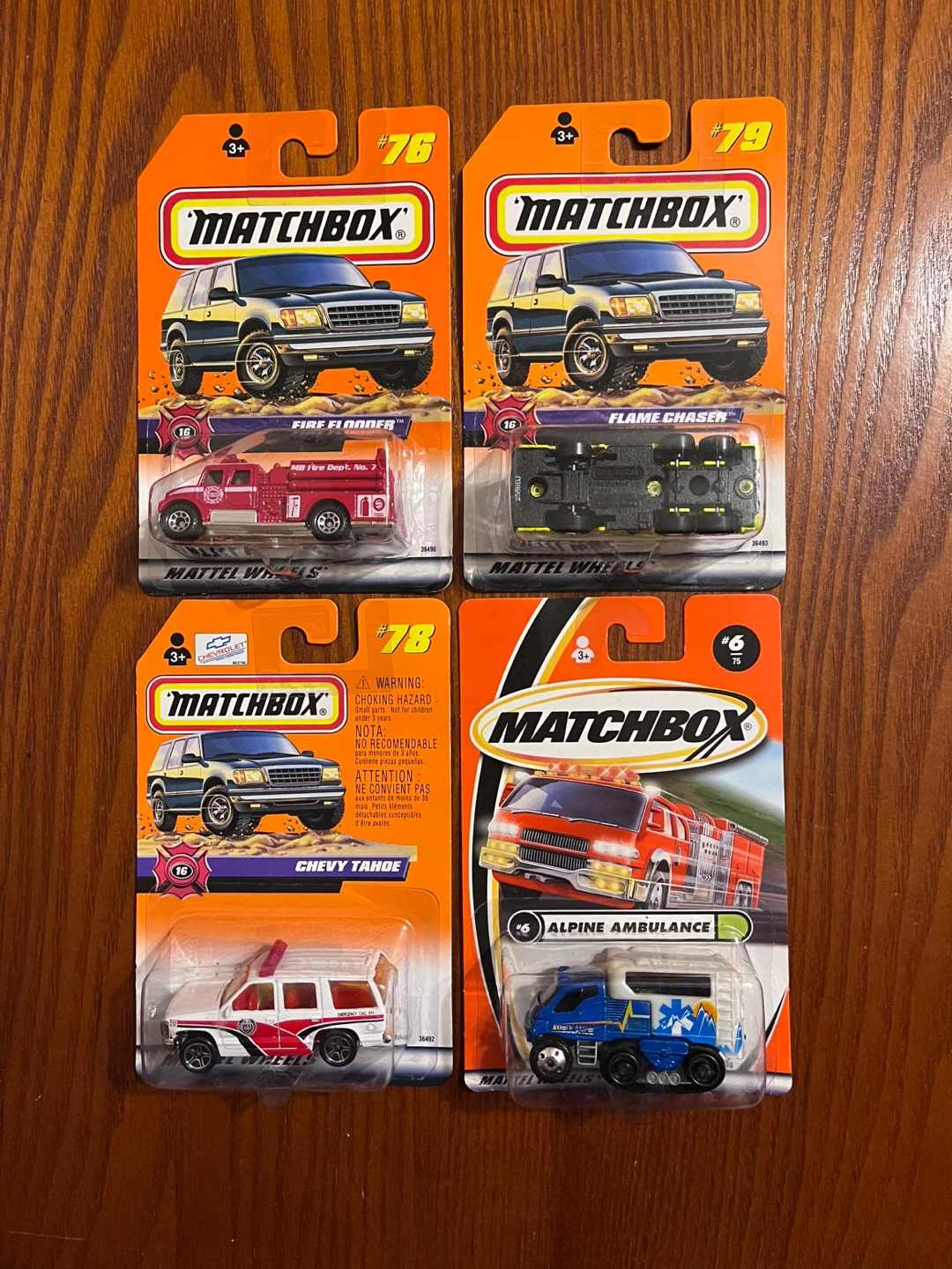 VINTAGE (1998-2000) FIRE TRUCKS & AMBULANCE (1:64 Scale diecast)