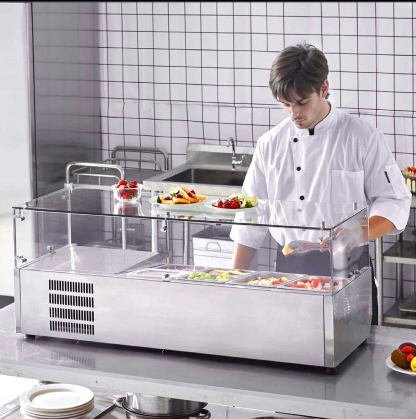 Vevor E48TW Refrigerated Food Display Case 44.49in - photo 3