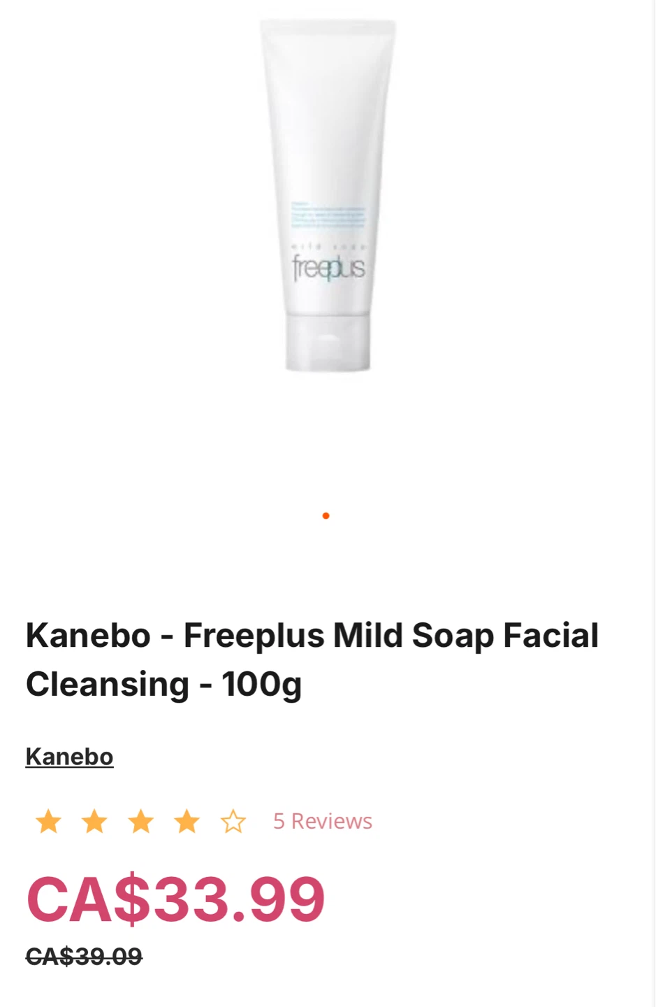 Kanebo Freeplus Facial Cleansing Foam - 100g - photo 5