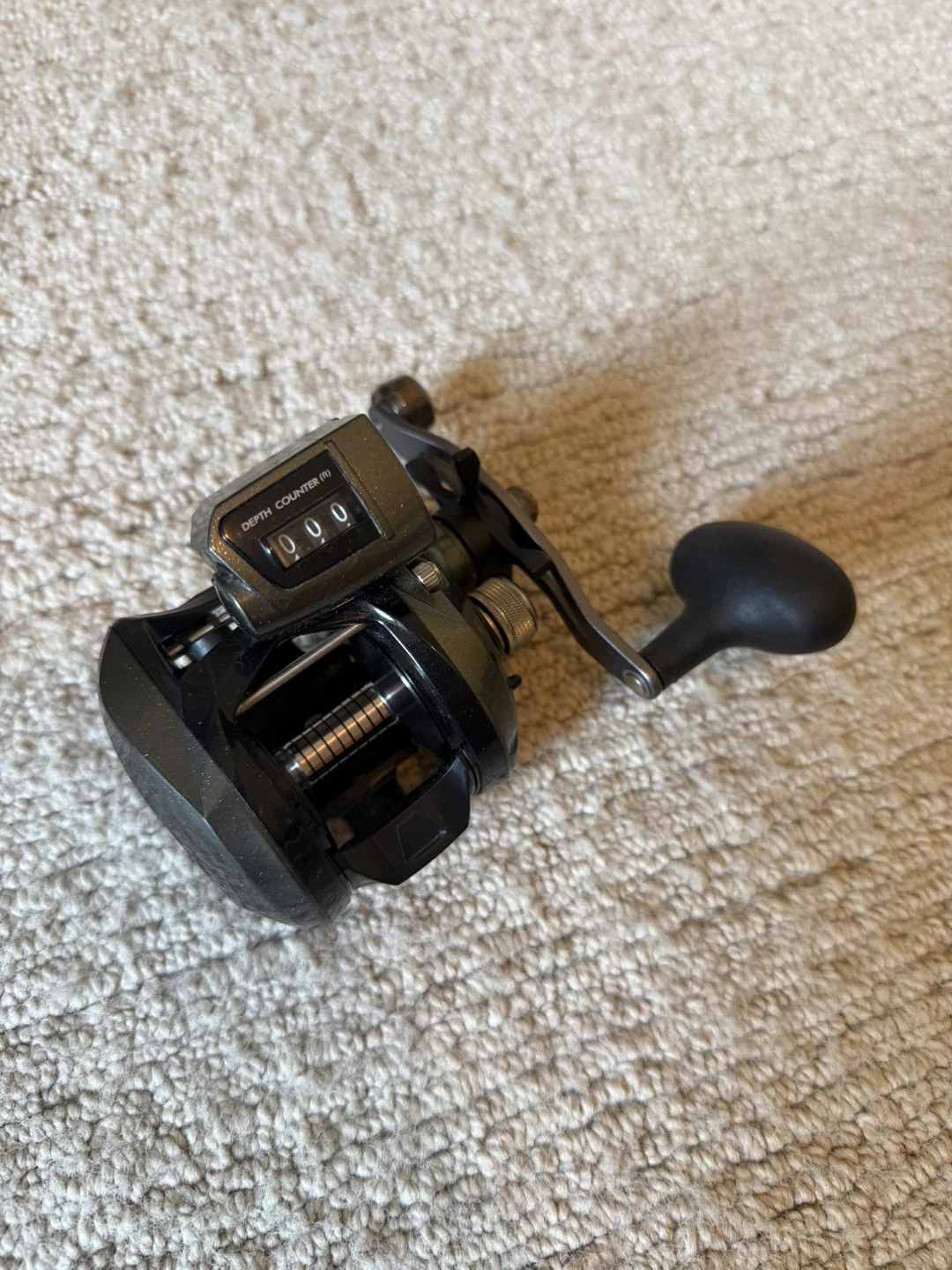 Okuma Fishing Reel with Depth Counter