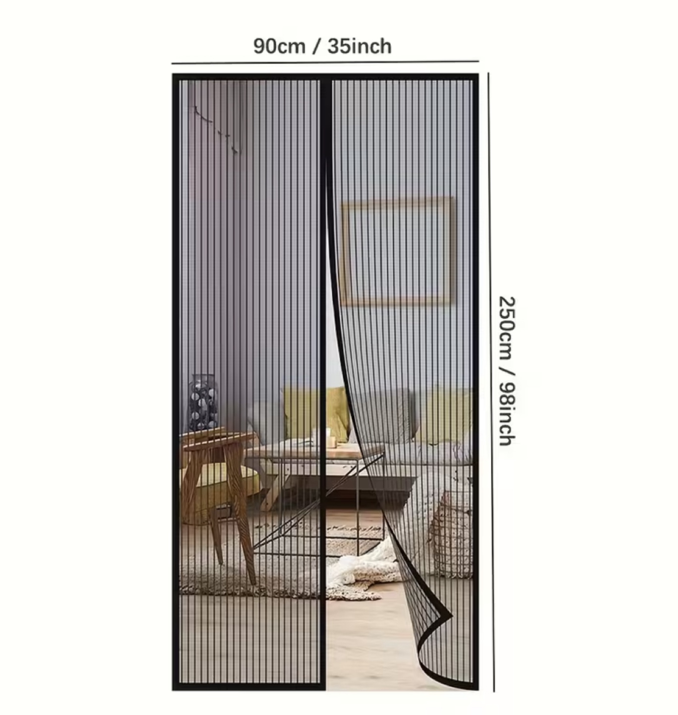 Magnetic Screen Door - 90cm x 250cm