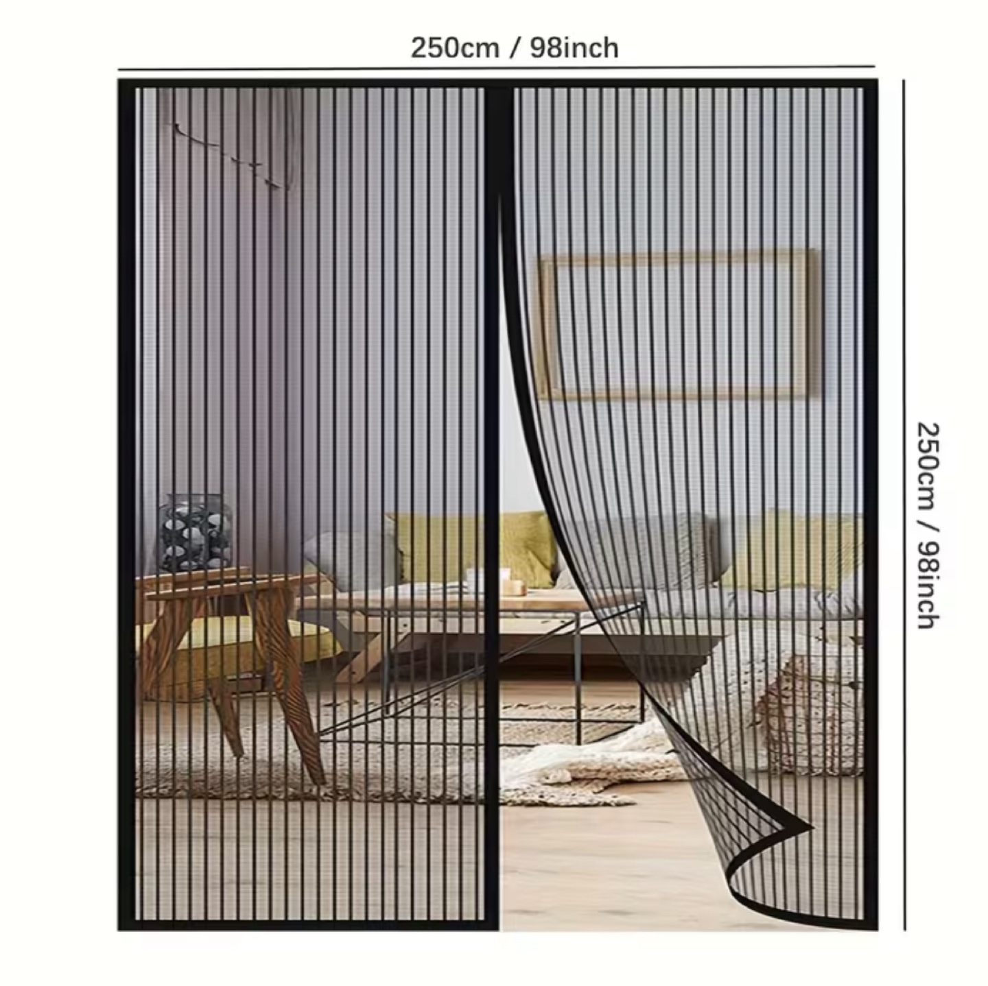 Magnetic Screen Door Mesh 250cm x 250cm