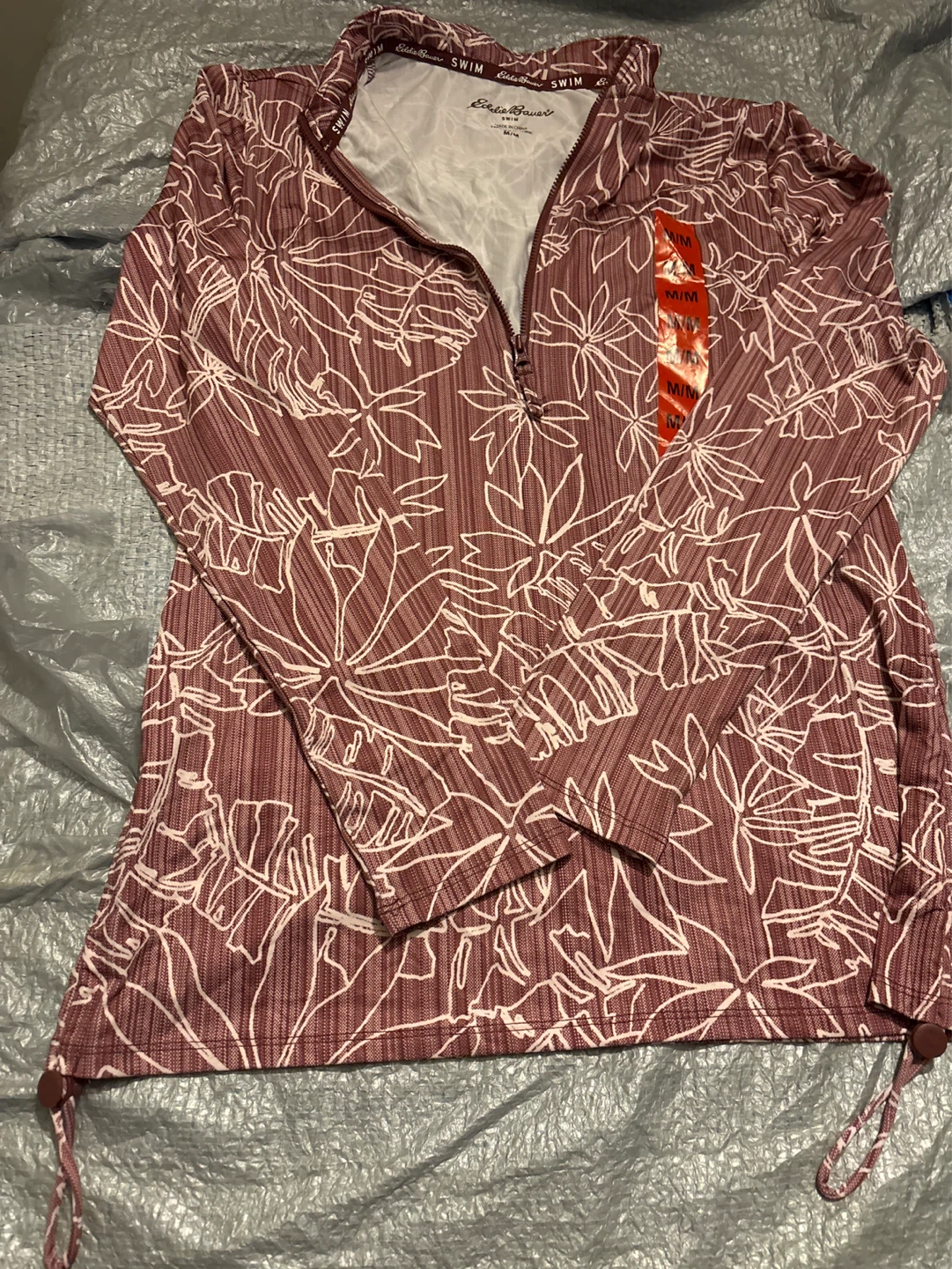 NWOT Eddie Bauer Swim Long Sleeve Top M/M