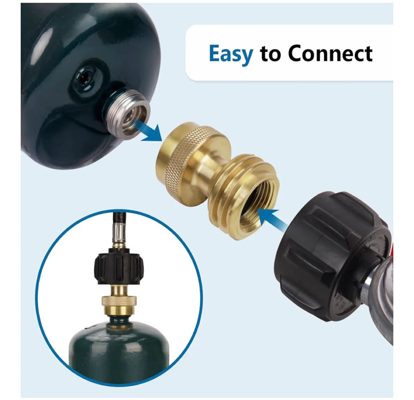 Propane Tank Adapter - Brass - photo 5