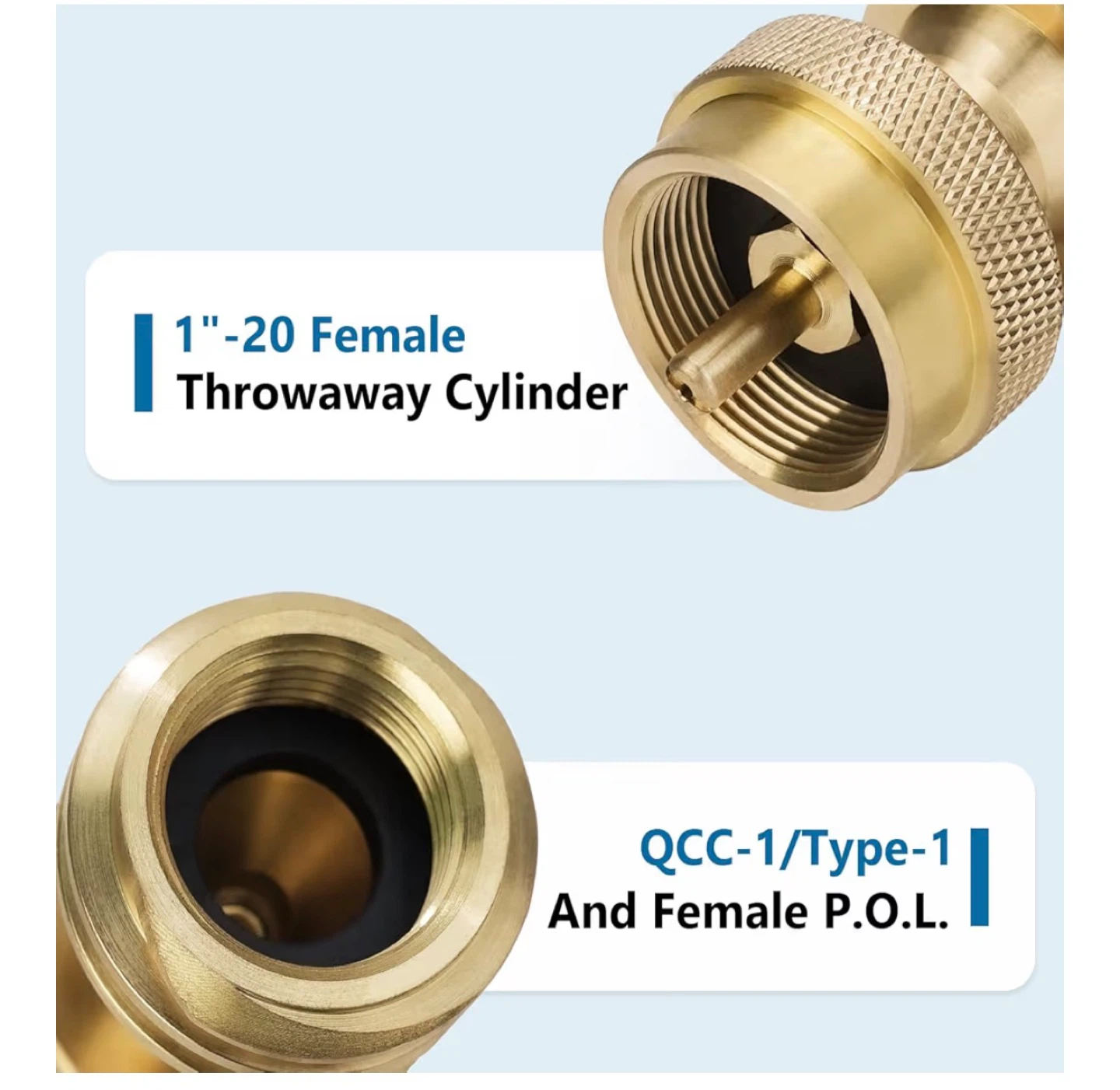 Propane Tank Adapter - Brass - photo 2
