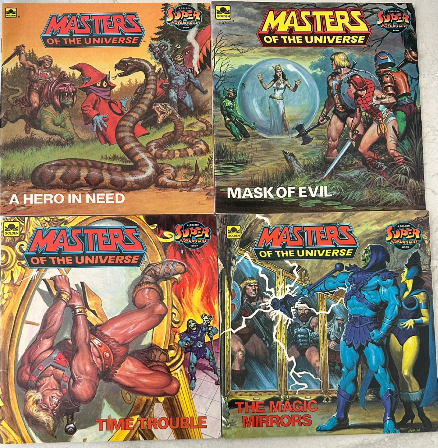 1980’s Masters of the Universe Golden Books (Great Condition!)