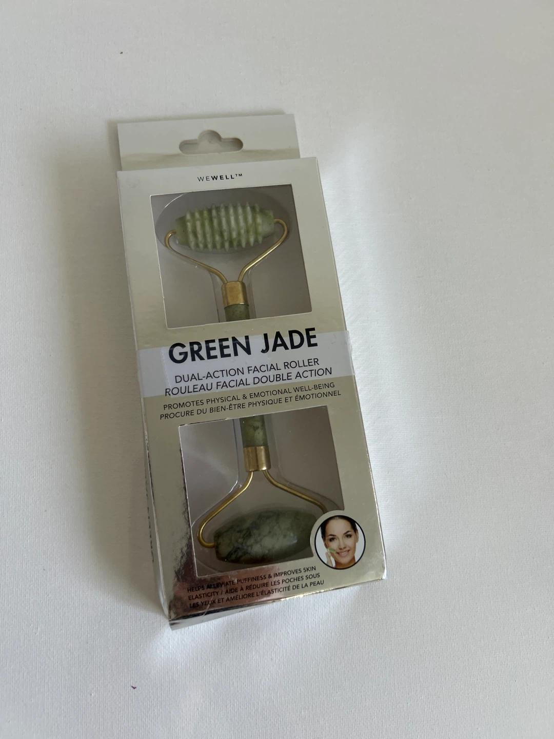 Wewell Green Jade Dual-Action Facial Roller