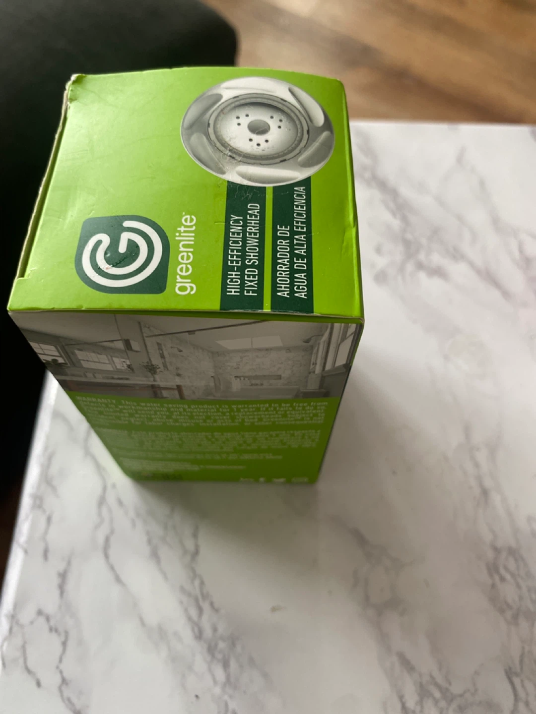 Greenlite High-Efficiency Water-Saving Showerhead - photo 2