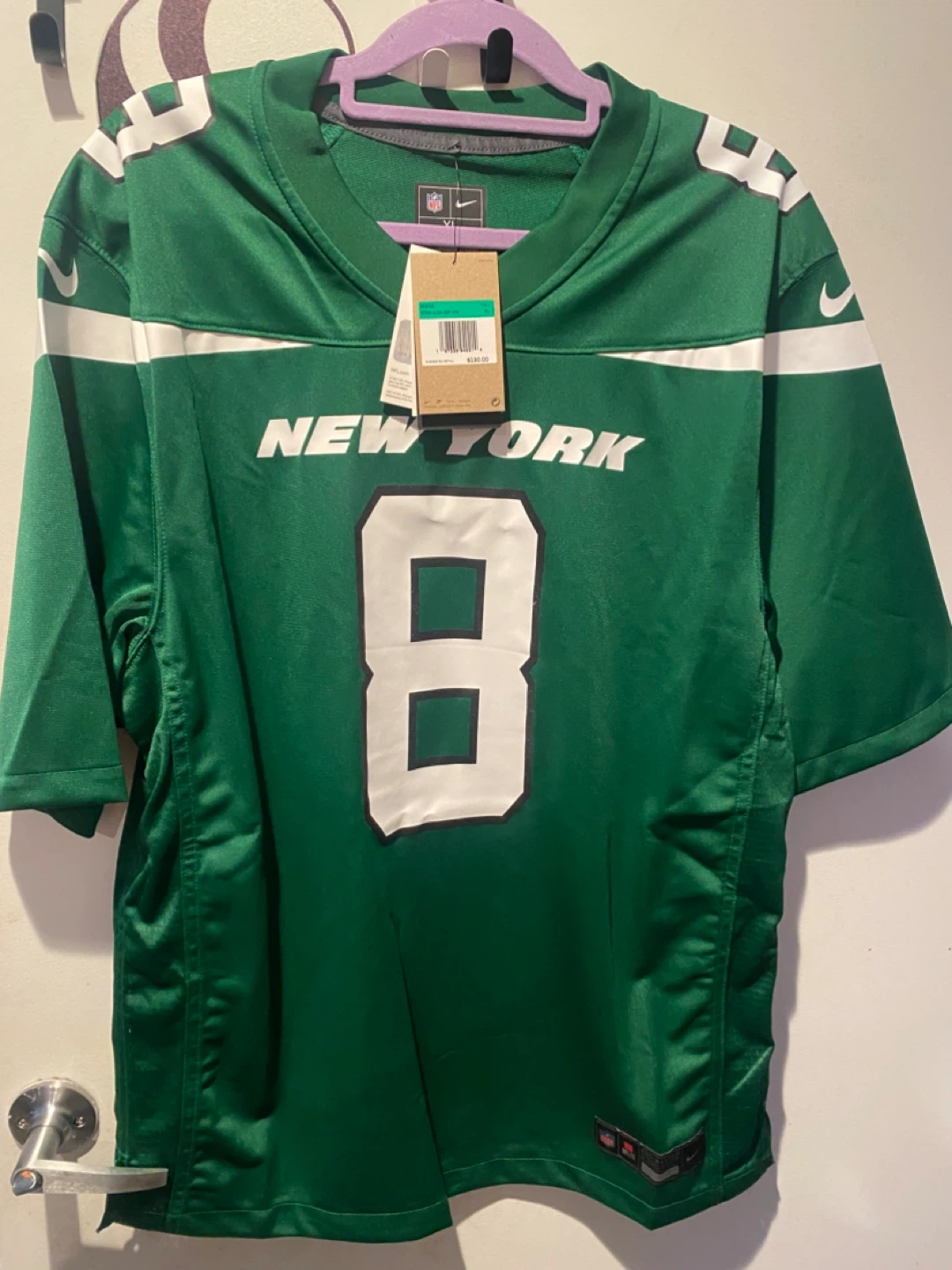NWT New York Jets Nike NFL On Field Apparel Jersey Size XL