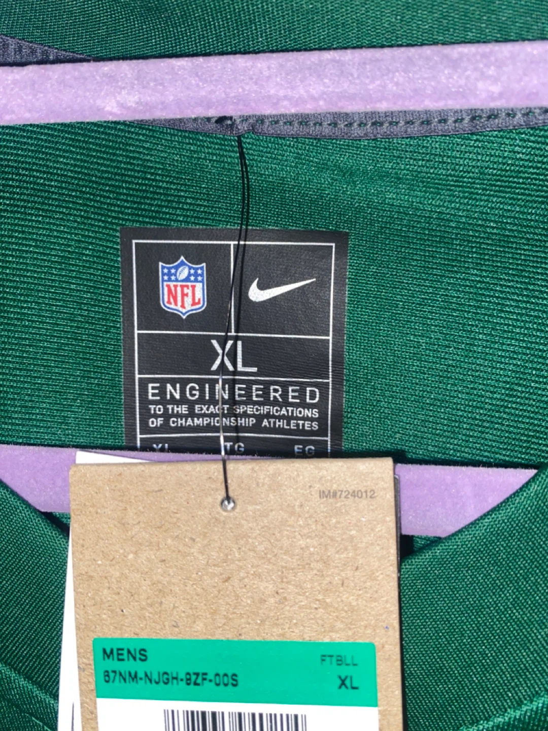 NWT New York Jets Nike NFL On Field Apparel Jersey Size XL - photo 4
