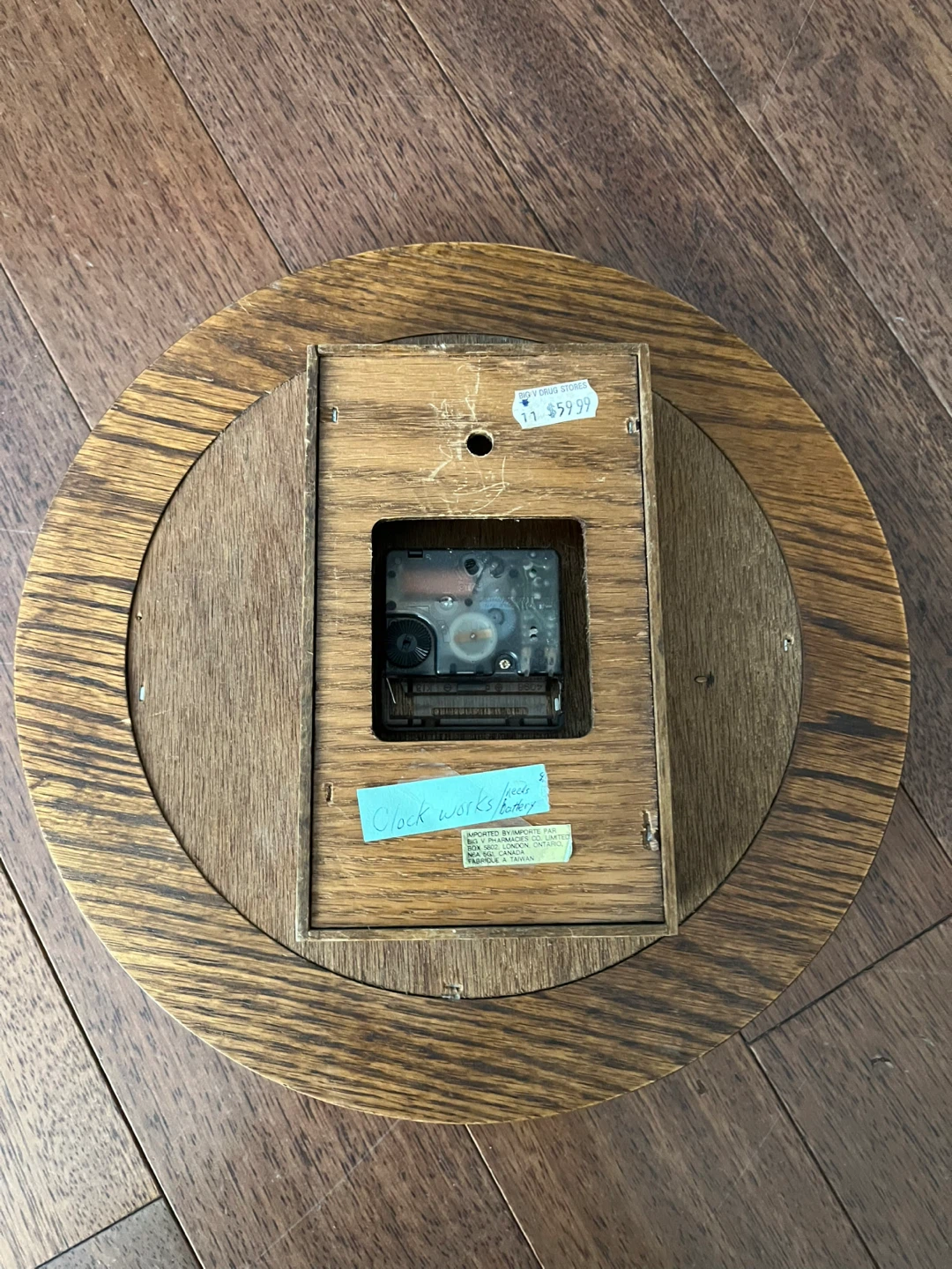 Vinatge Wooden Clock | Make me an offer - photo 3