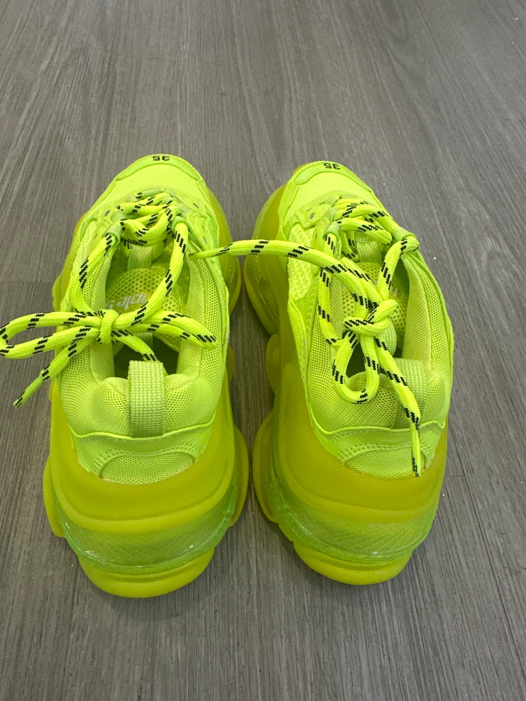 Balenciaga Triple S Neon Yellow Sneakers - photo 2