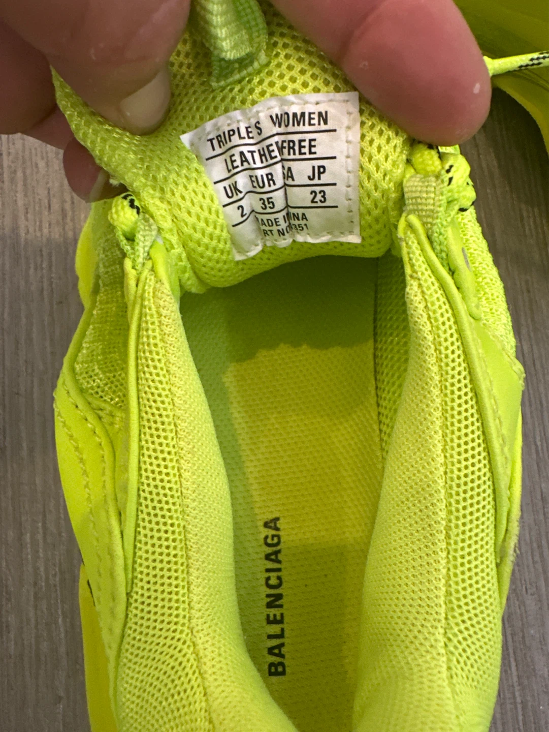 Balenciaga Triple S Neon Yellow Sneakers - photo 3