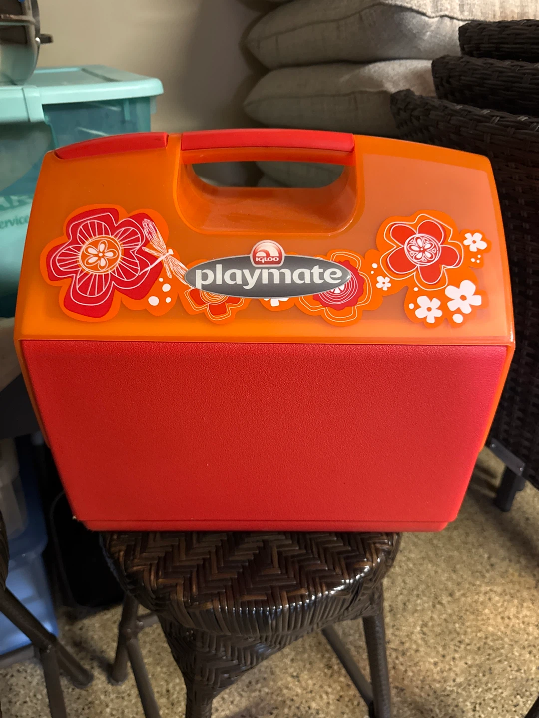 Igloo Playmate Cooler - Orange and Red