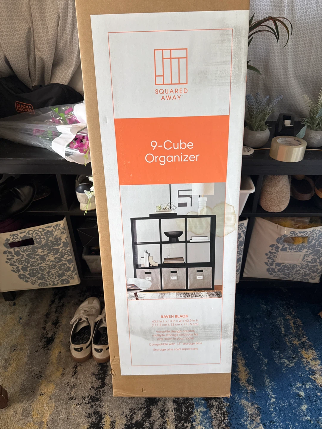Squared Away 9-Cube Organizer - Raven Black