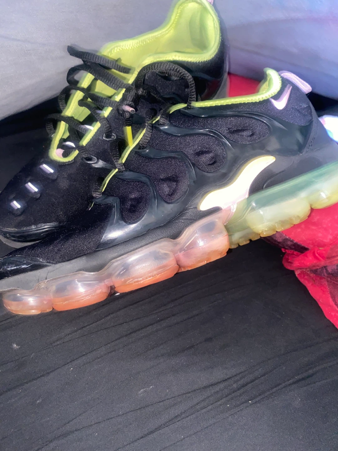 Nike Air VaporMax Plus Black Volt Running Shoes Men's US 9 - photo 5