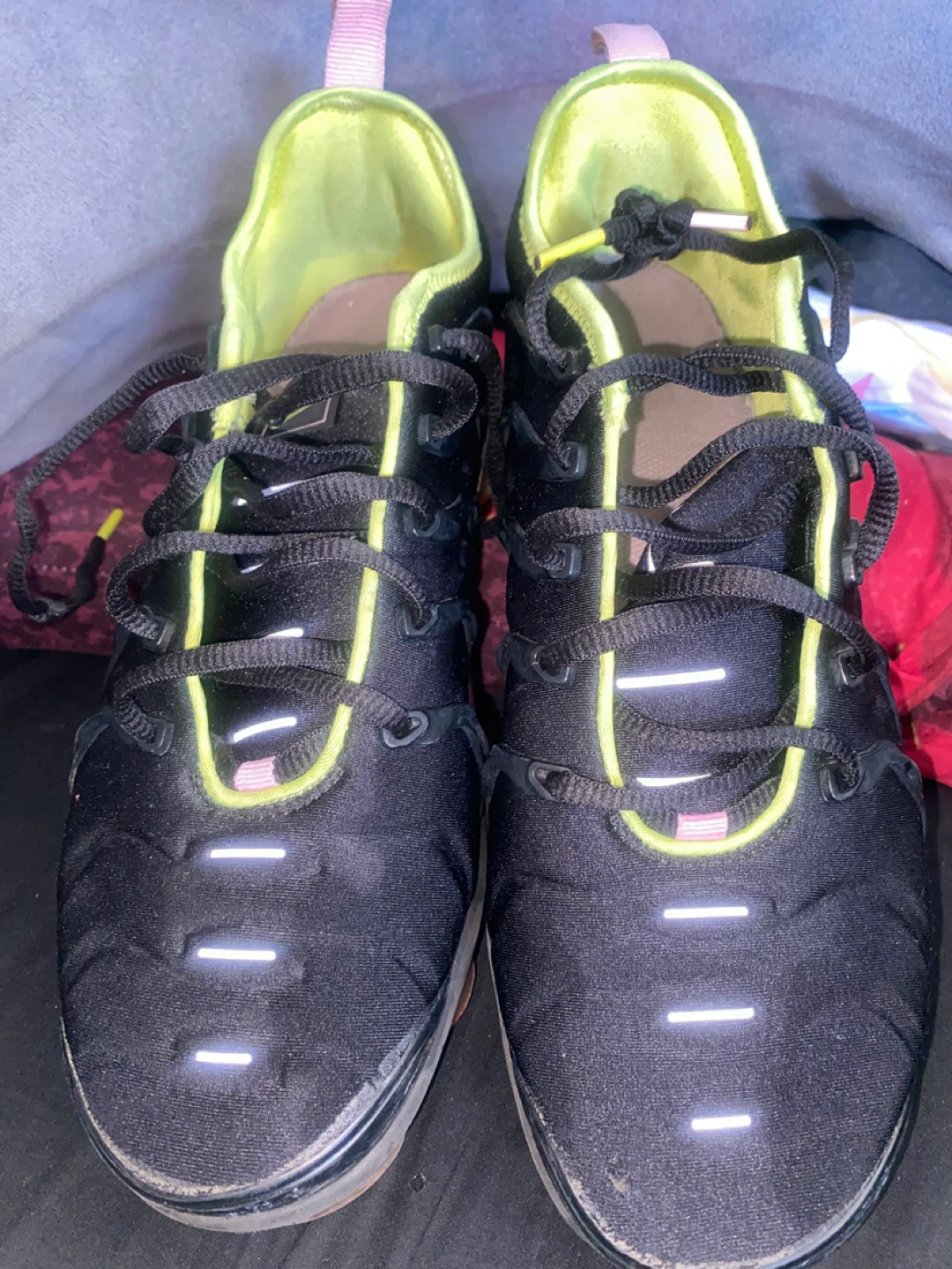 Nike Air VaporMax Plus Black Volt Running Shoes Men's US 9 - photo 2