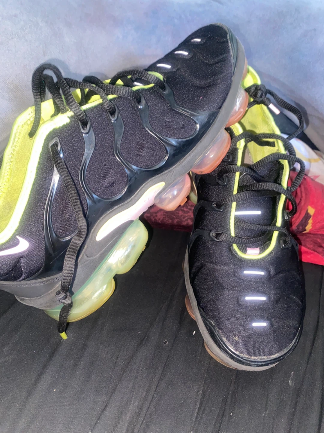 Nike Air VaporMax Plus Black Volt Running Shoes Men's US 9 - photo 4