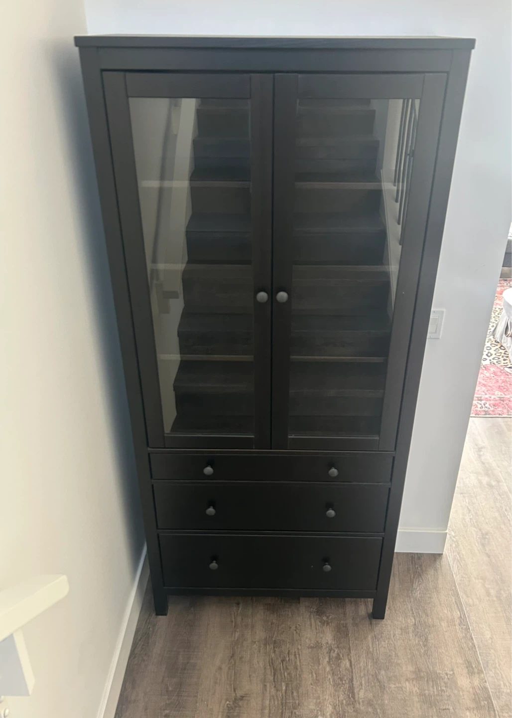IKEA HEMNES Bookcase with drawers and doors