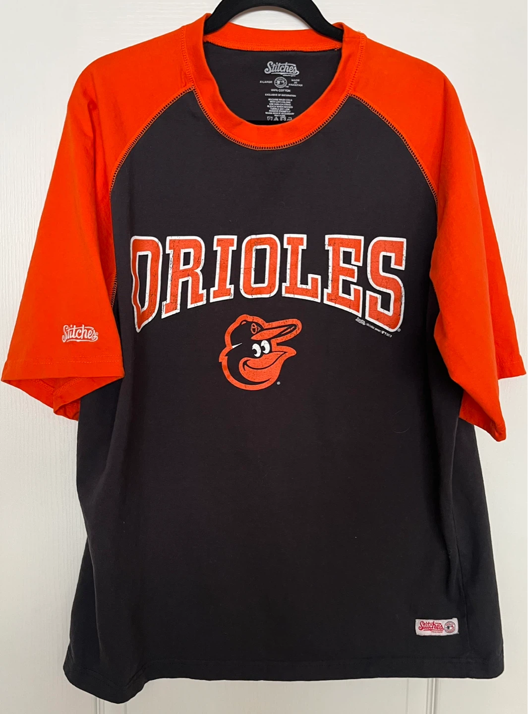 Stitches Baltimore Orioles Baseball T-Shirt X-Large