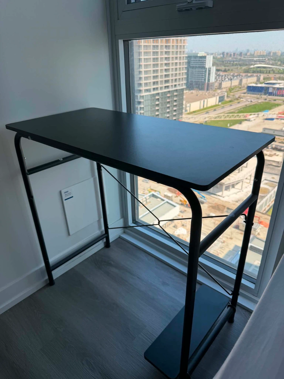 Black Metal & Wood Side Table - photo 2