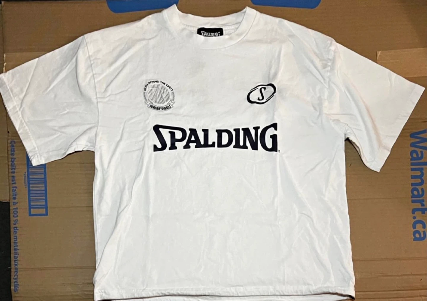 SPALDING Oversized Graphic T-Shirt - Size L