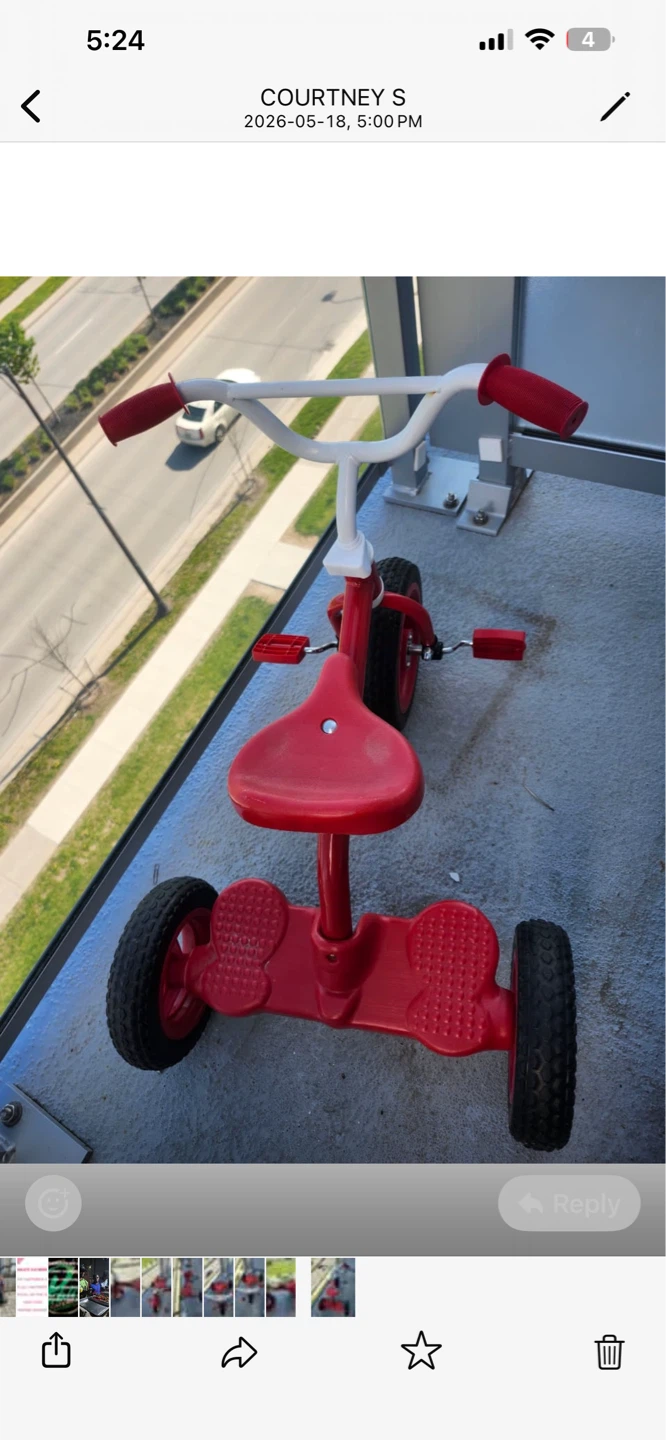 Red Kids Tricycle - photo 2
