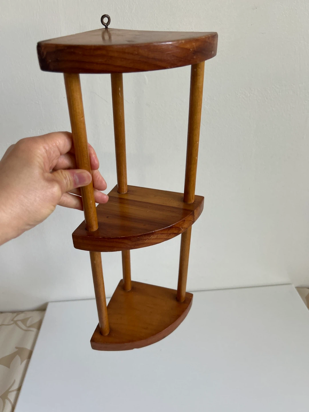 Wooden Corner Shelf