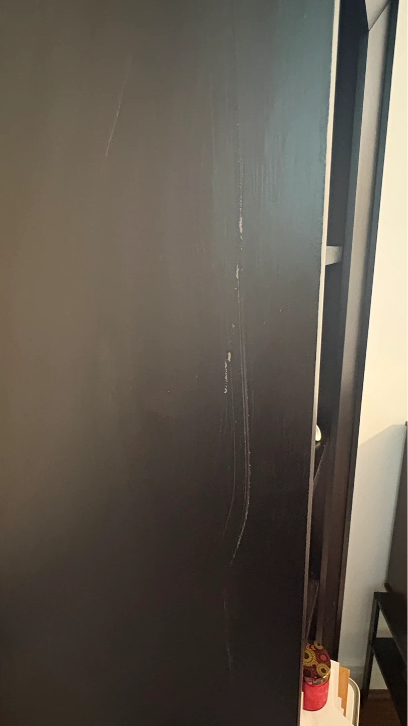 Dark Brown Bookcase with Drawer - photo 2
