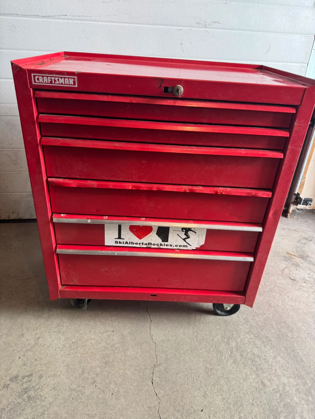 Toolbox on heavy duty Wheels.