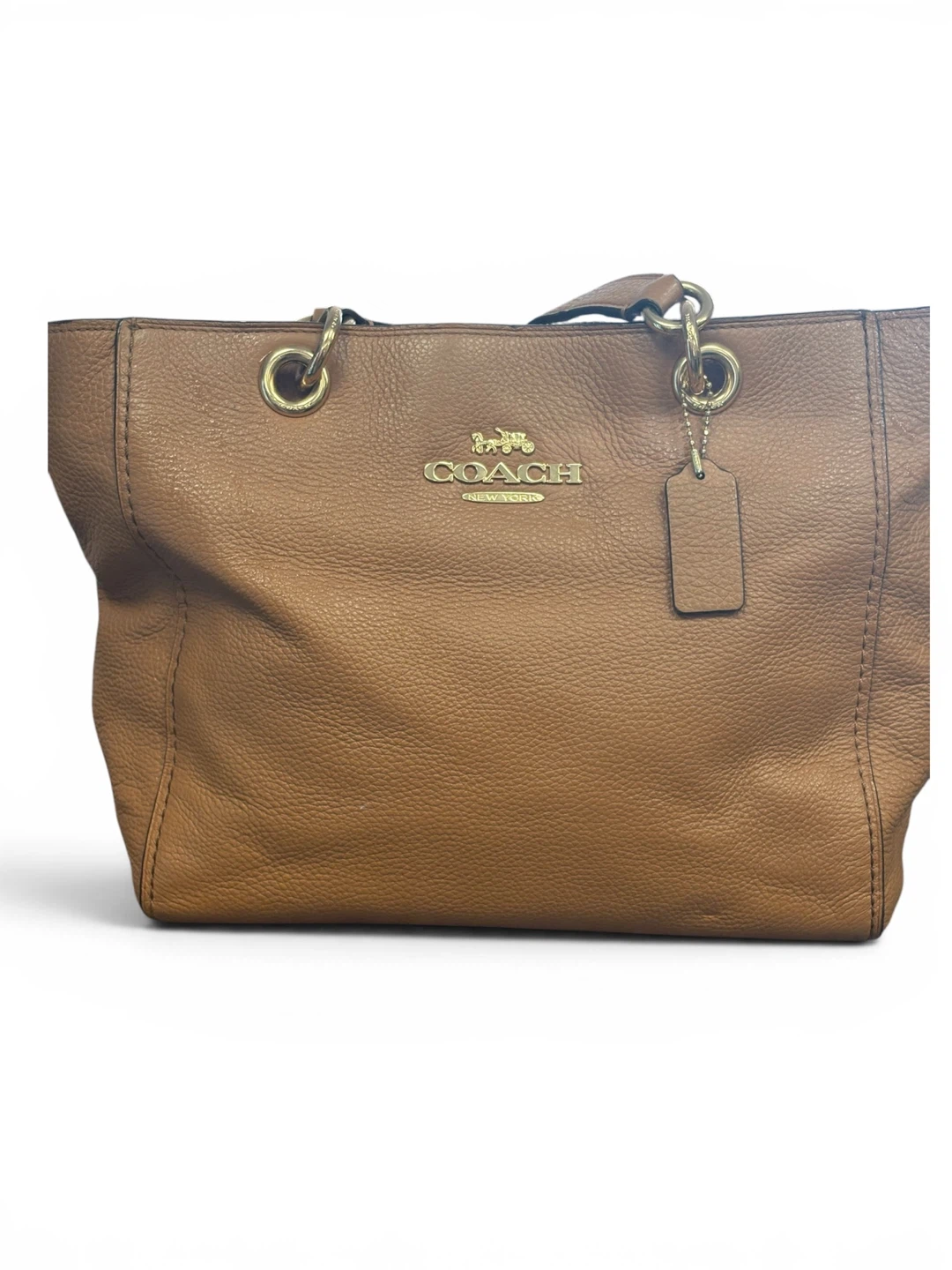Coach Brown Leather Tote Bag