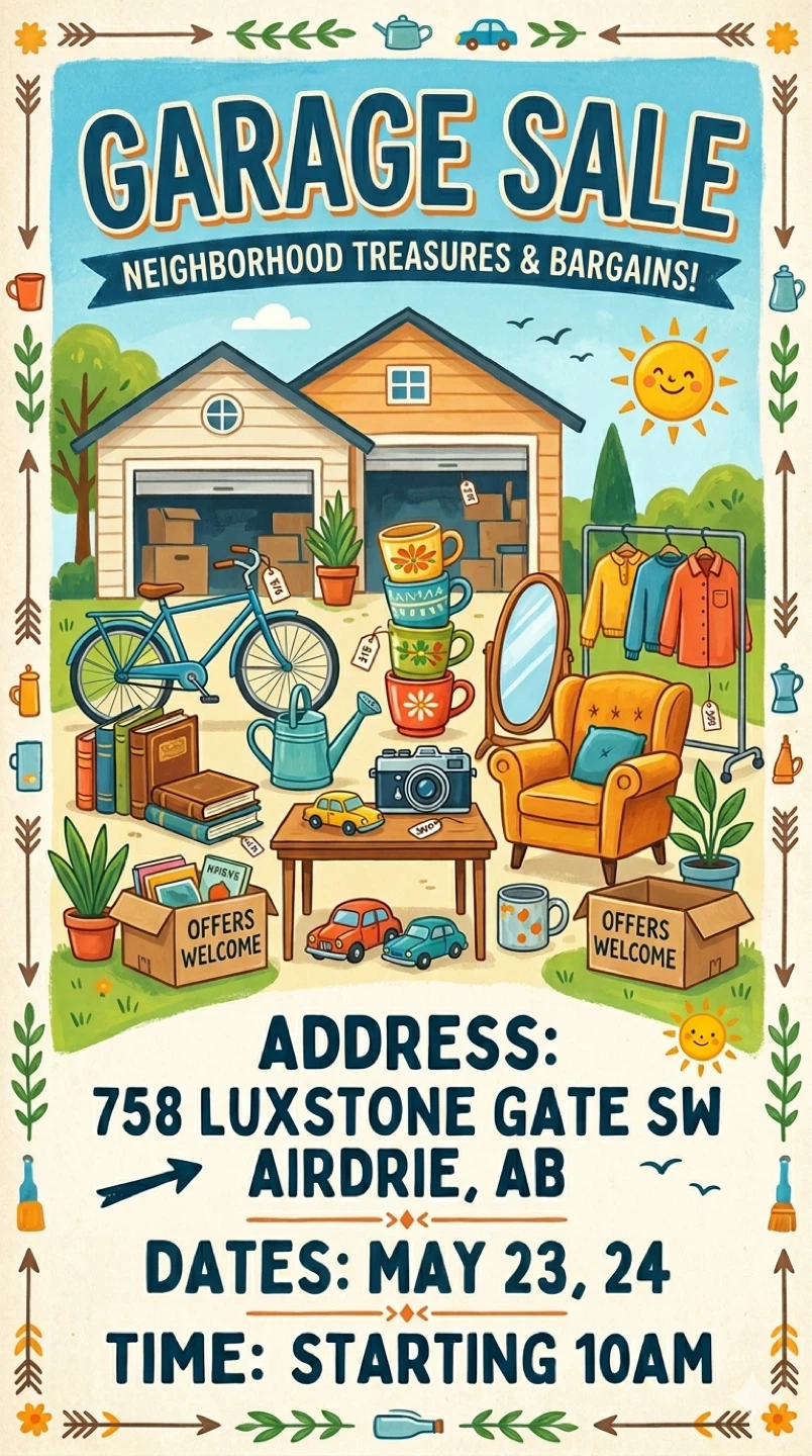 Garage Sale in Airdrie