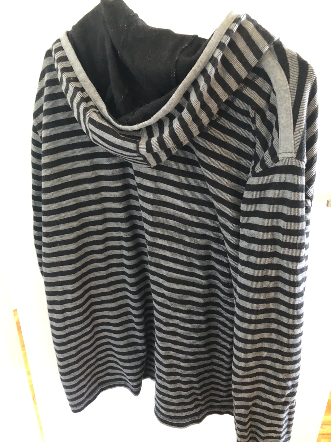Striped Long Sleeve Hoodie XL - photo 3