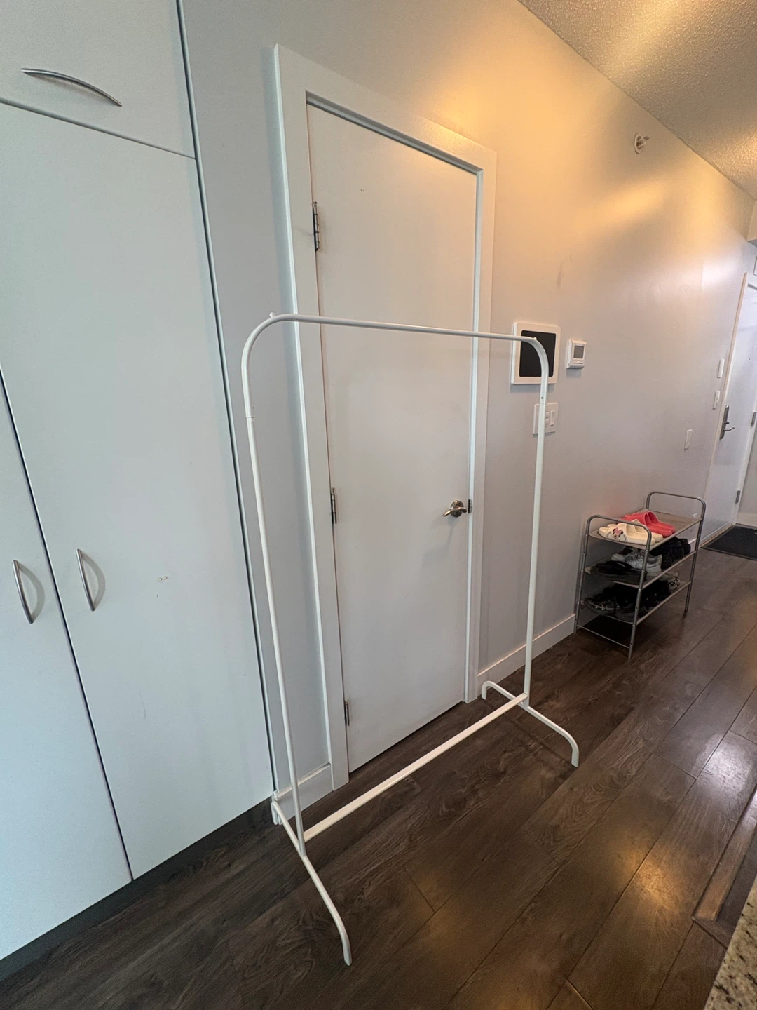 White Metal Garment Rack