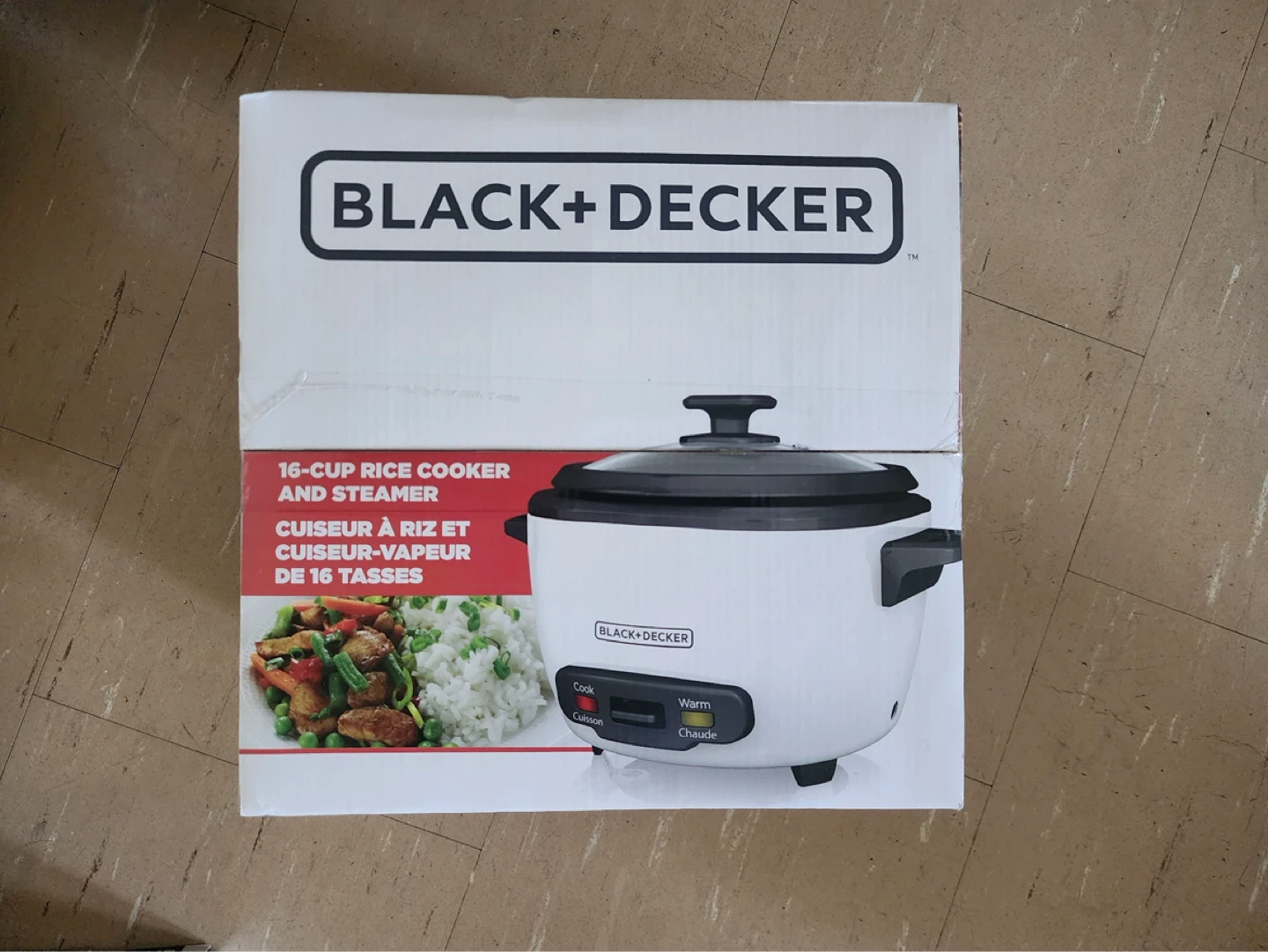Black+Decker 16-Cup Rice Cooker and Steamer