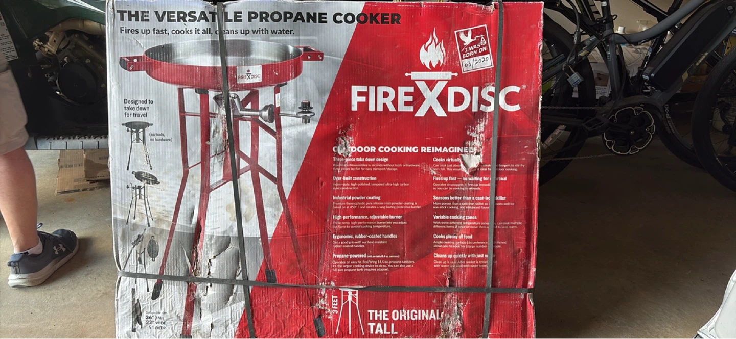 FireDisc The Original Tall Propane Cooker Red - photo 3