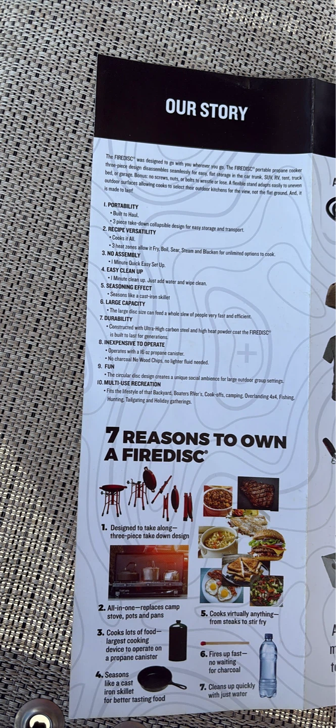 FireDisc The Original Tall Propane Cooker Red - photo 5