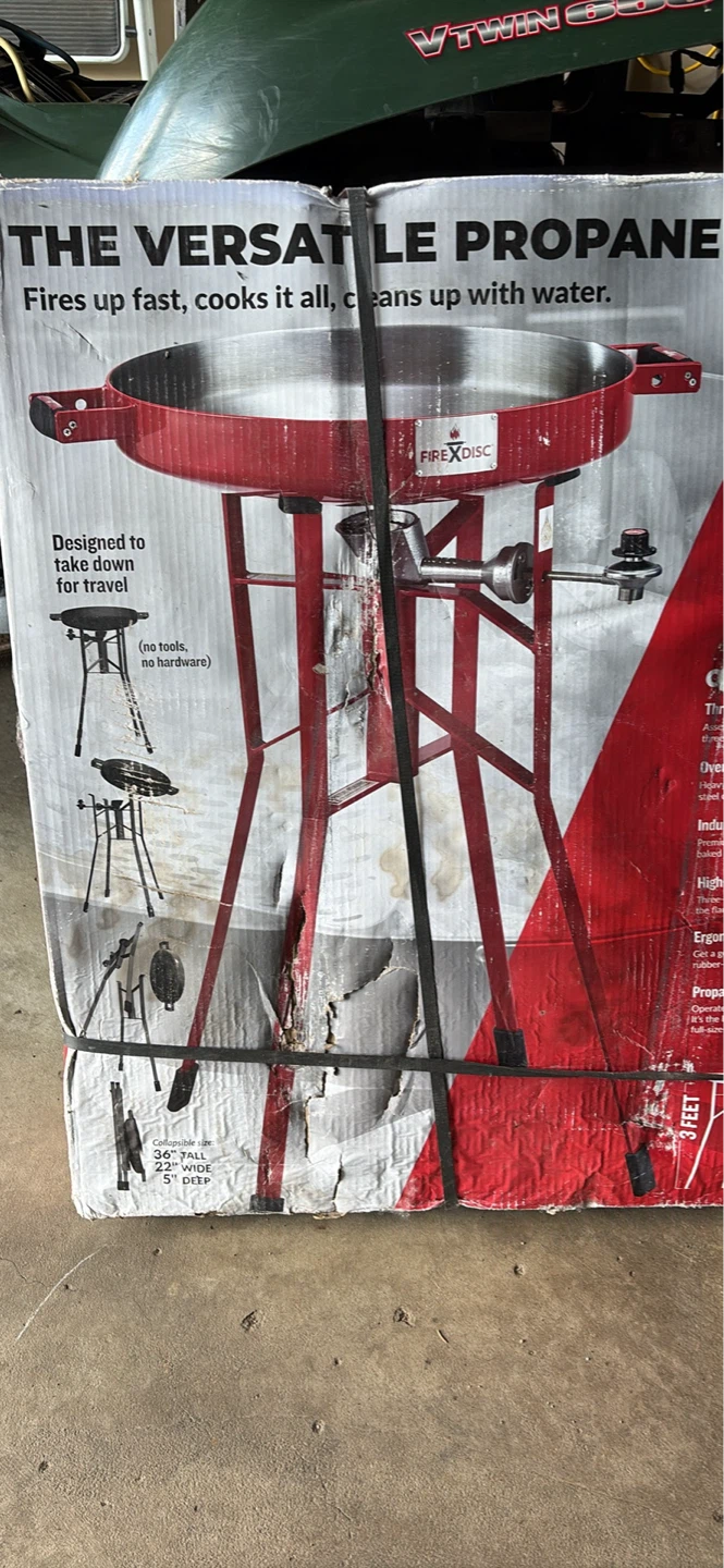FireDisc The Original Tall Propane Cooker Red - photo 2