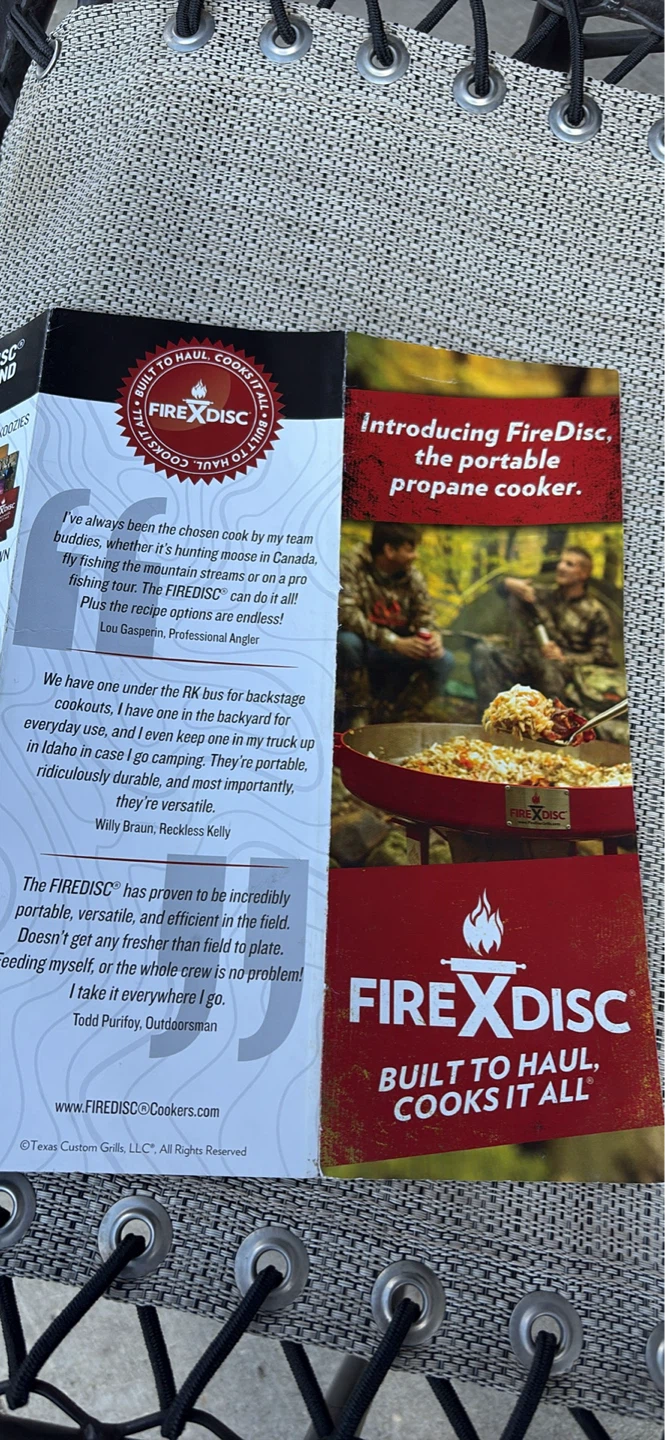 FireDisc The Original Tall Propane Cooker Red - photo 4