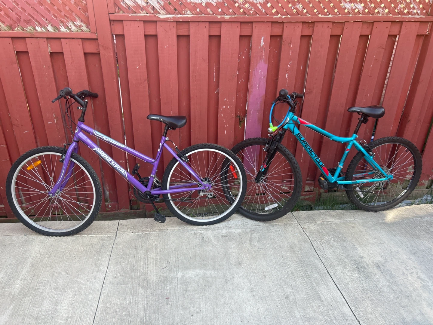 Supercycle Mountain Bikes - Purple and Teal