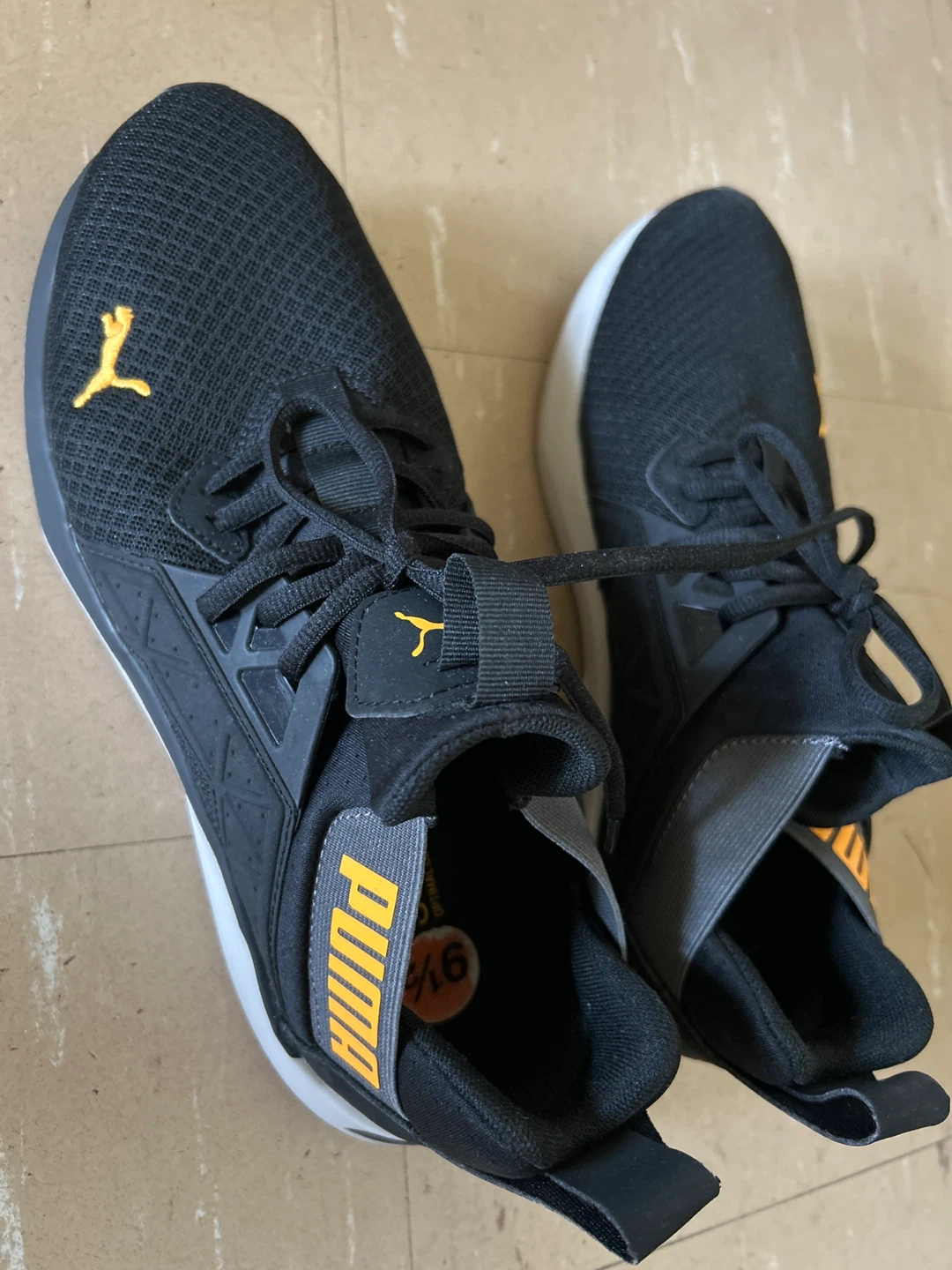 Puma Softride Running Shoes - Black/Orange - Size 9.5